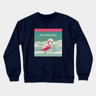 Merry Christmas Flamingo Crewneck Sweatshirt